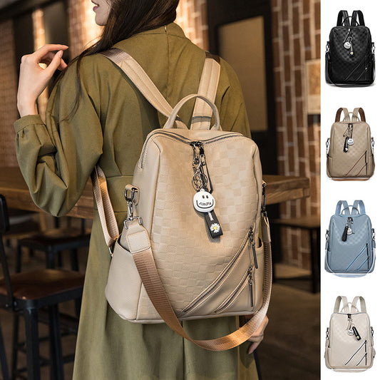 Fashion Checkerboard Backpack Casual  Bags For Women