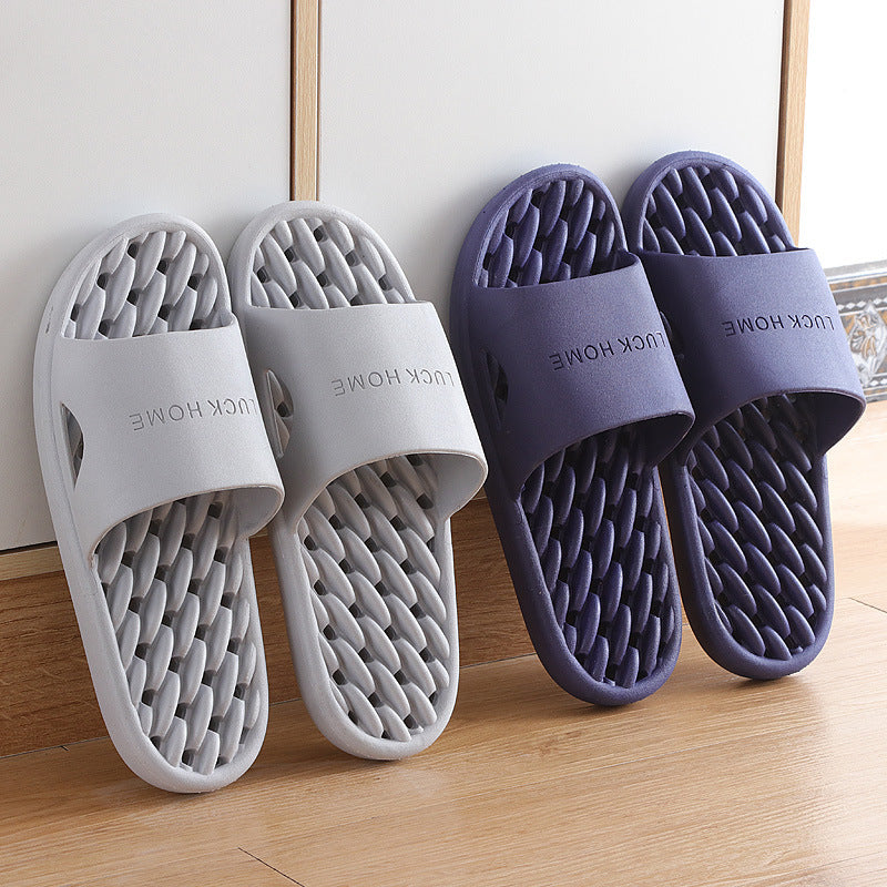 Home Plastic Couple Hotel Slippers