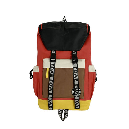 New Color Matching Backpack Fashion Outdoor Travel Bags Men Women