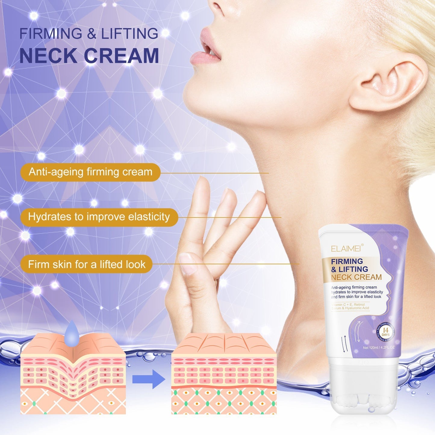 Neck Cream Neckline Cream Smooth Anti Aging Moisturizing  Cream