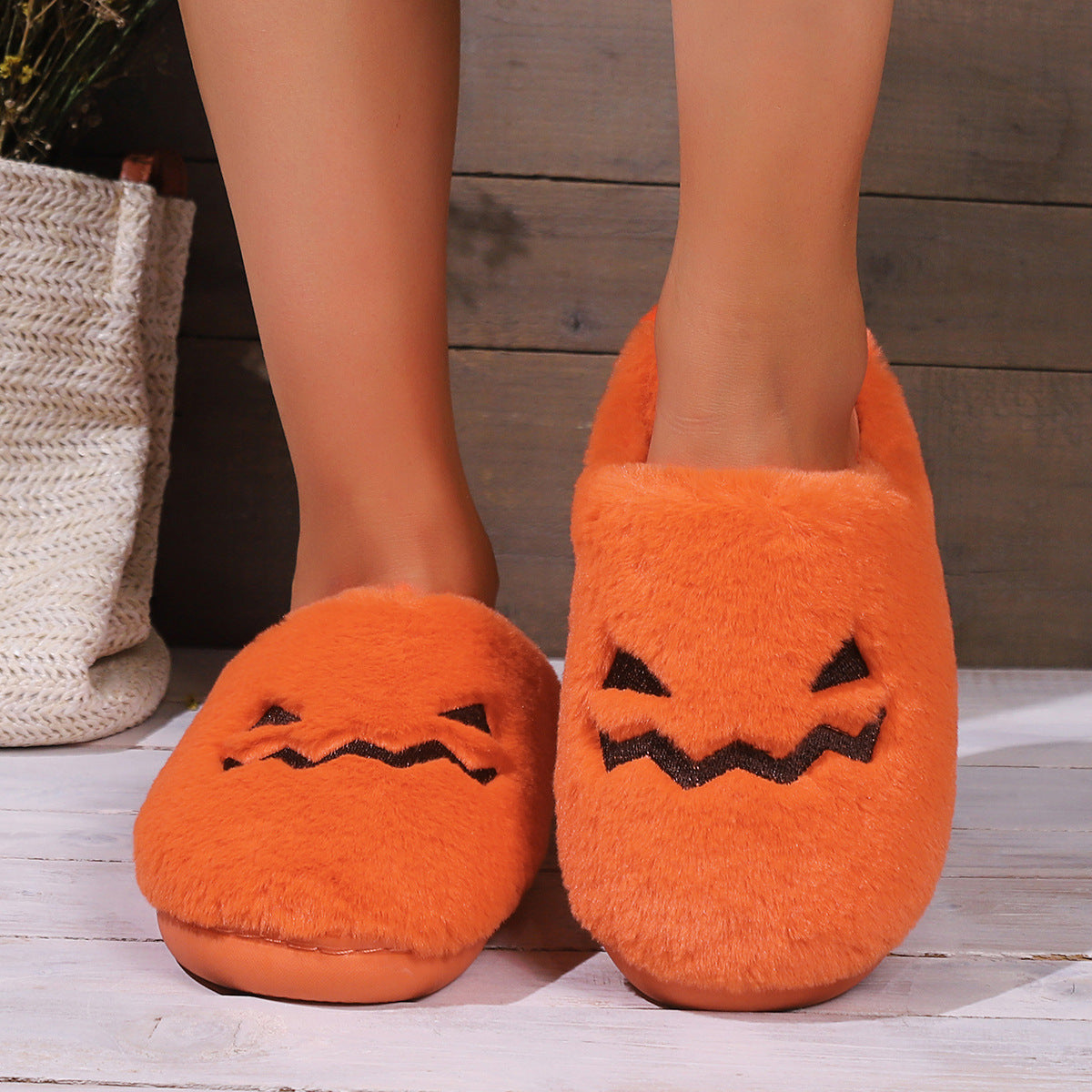 Halloween New Home Cute Cartoon Cotton Slippers