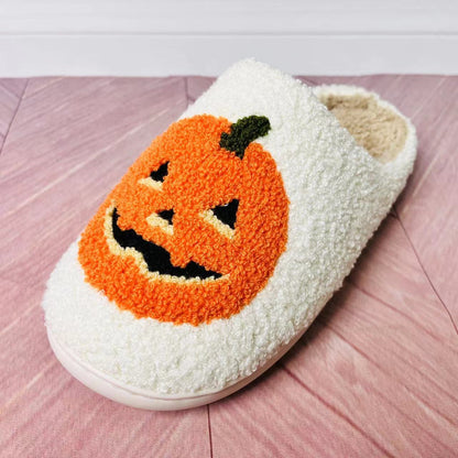 Cartoon Pumpkin Cotton Slippers Men And Women