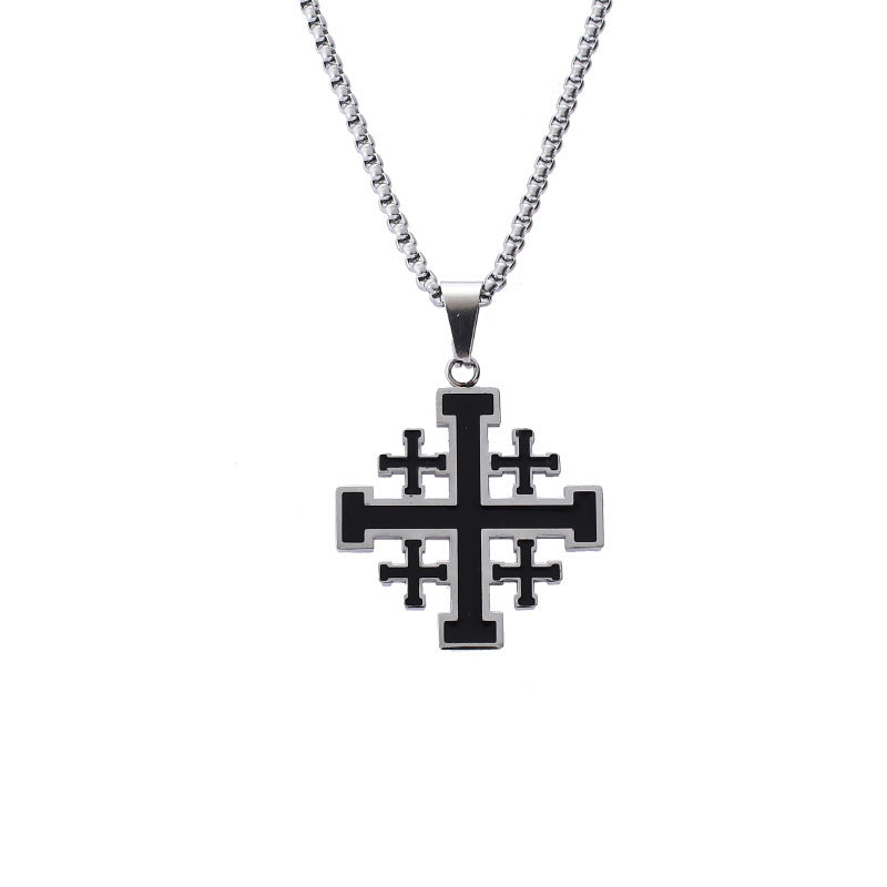 Cross Stainless Steel Hip Hop Necklace