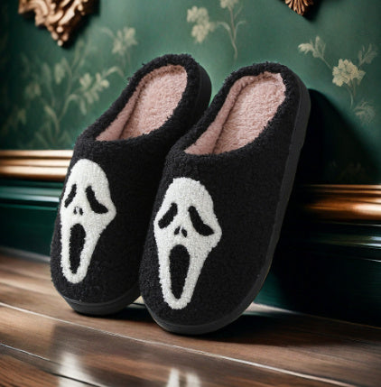 Halloween Ghost Hand Cartoon Thermal Cotton Slippers