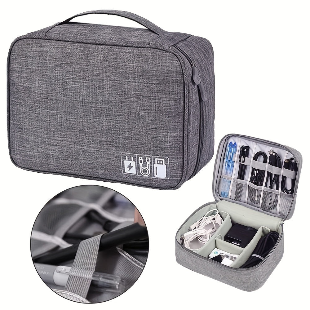 Electronics Organizer Travel Cable Organizer Bag Waterproof Portable Digital Storage Bag