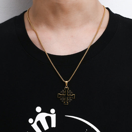 Cross Stainless Steel Hip Hop Necklace